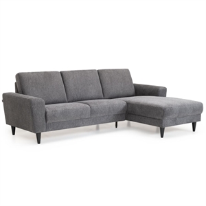Stamford 2600 sofa med Chaiselong - B 250 x D 163 cm. - Stof Brego Antracit